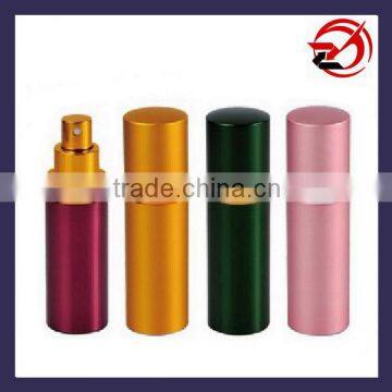 Aluminum perfume bottle with spray