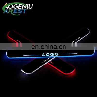 LED Car Door Sill Scuff Plates for Toyota LAND CRUISER 150 2017 -2021 Acrylic Door Threshold Guard Cover Trim Car Accessories