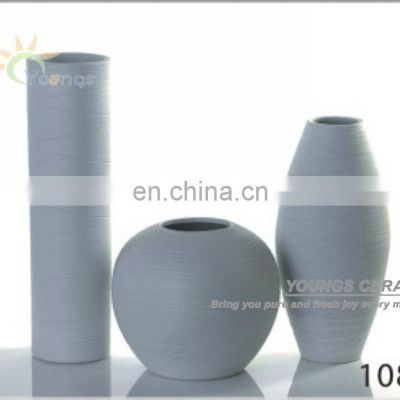 Good quality Jingdezhen decorative ceramic White flower vases for home decoration