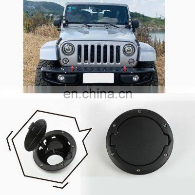 Fuel Filler Door Gas Cover Lid Cover Black For 2007-2018 Jeep Wrangler JK