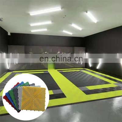 CH Upgrade Flexible Waterproof Square Durable Floating Elastic Non-Toxic Easy To Clean 40*40*1.8cm Garage Floor Tiles
