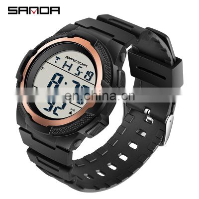 Sanda 2012 Private Label Electronic Mens Fashion Watch Waterproof Luminous Alarm Sport LED Digital Watches