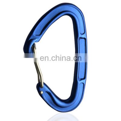 JRSGS  Aluminium Carabiner Clips Wire Gate Snap Hook 12KN Customized the LOGO S7806S
