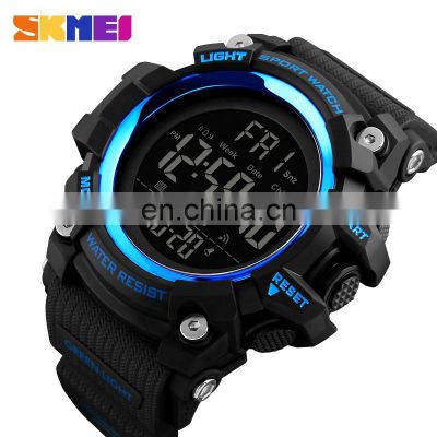 SKMEI 1384 Waterproof Electronic Men's Wristwatches Military Rubber countdown