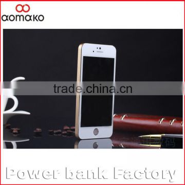 alluminium alloy power bank 4000mah polymer battery of mobile phone shape model power bank china manufacture