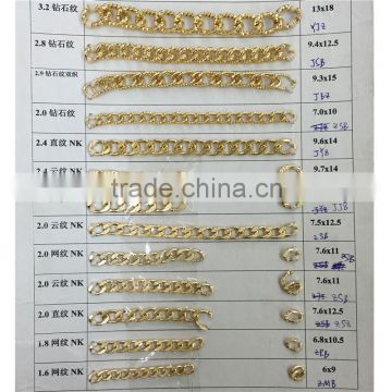 Fancy a variety of aluminum chain,Aluminum chain bracelet clothes and shoes necklace decorative