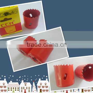 Red Color 40mm M42 Bimetal Hole Saw For Cutting Wood,Plastic,Metal