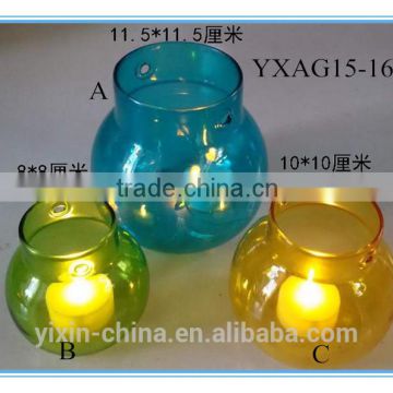 nice Glassware/tea light glass holder /glass candle holder