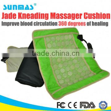 Sunmas HOT jade heat therapy products massage stadium cushion with heating