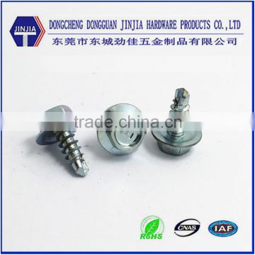 Direct supplier high quality blue zinc plated hex head washer screw
