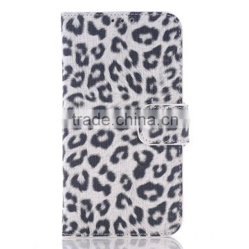 2015 the most fashionable mobile phone accessories, folio pattern PU leather grain flip style case for smart phone