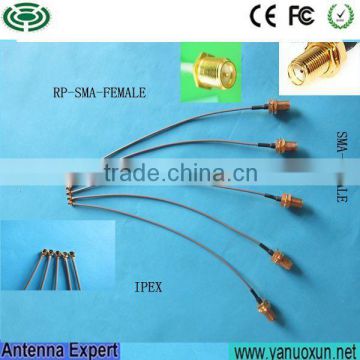 Yetnorson RF pigtail/coaxial/interface/jumper cable with SMA MCX type connector
