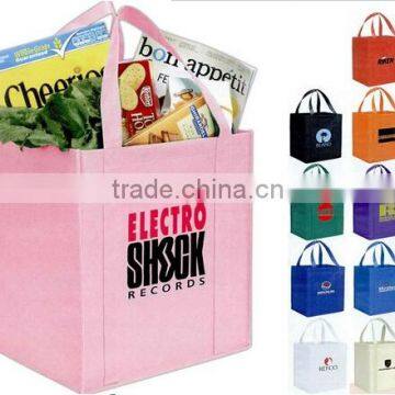 2015 promotional custom printed reusable supermarket shopping tnt bags