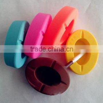 Fashion cheap round silicone ashtray for promotion gifts