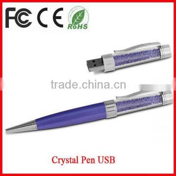 Crystal usb pen flash drive for gift