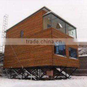 prefabricated two storey light steel structure wooden villas