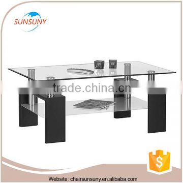 Best quality wholesale furniture glass top mdf frame coffee table metal