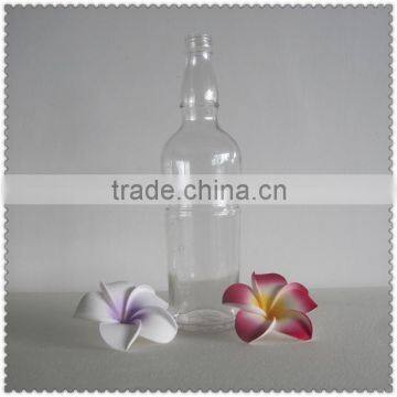 CLEAR DECORATIVE GLASS BOTTLES FOR LIQUOR