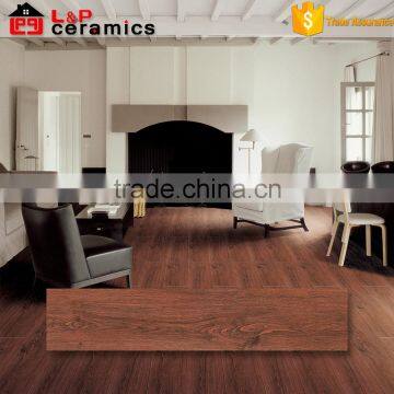 8x40 inch USA style selections indoor/outdoor decoration teak floor ceramic wood grain tile