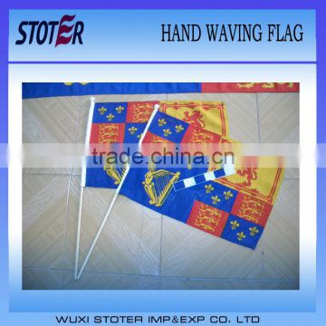 polyester handflag with stick