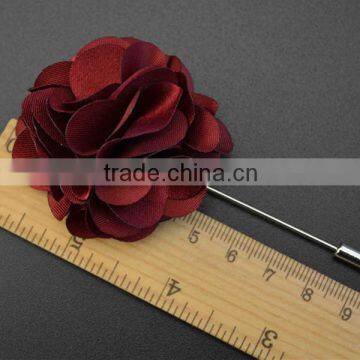 sheer yarn mens hand made flower lapel pin bouquet brooch LAP017