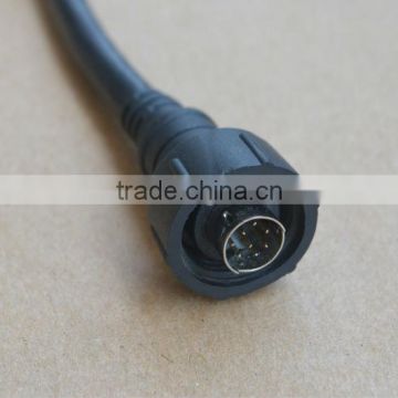 Waterproof Mini DIN connector - 8 pin 1M cable