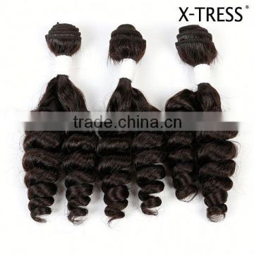 18inch 100g 3pcs multi wholesale heat resisitant synthetic hair extension bundle weaves