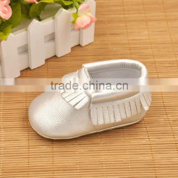 2016 Baby Shoes newborn baby caucal shoes pu leather fringe baby walker
