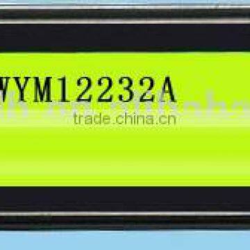 Transflective Positive type, wide temperature, Yellow-green LED, Graphic LCD Module