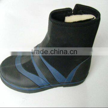5mm neoprene zipper felted sole diving boots&shoes BT4