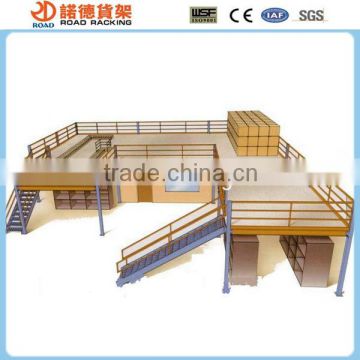 Mezzanine platform heavy duty sheet metal rack