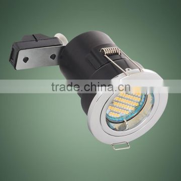 Twist lock ring BS476 gu10 fire rated led downlight