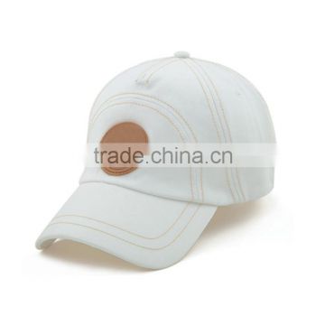 New arrival baseball cap with worn leather strap