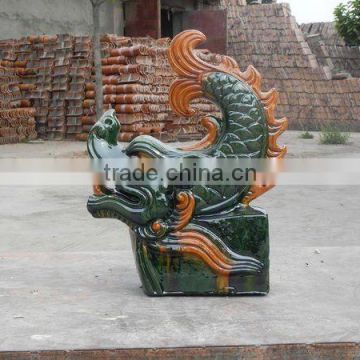 Green chinese roofing tiles