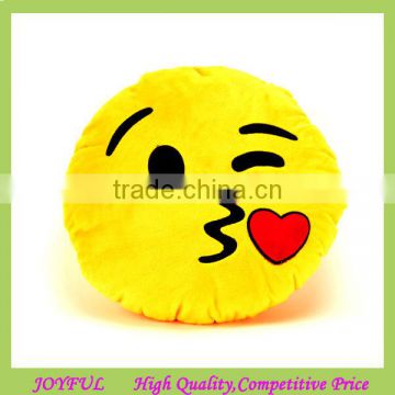 Top quality plush cute emoji pillow