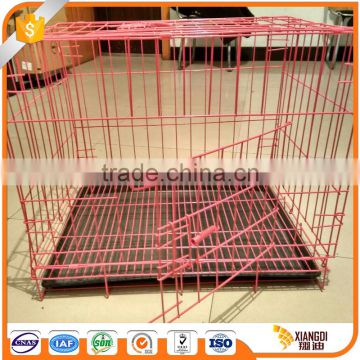 Make To Order folding dog cage with wheels
