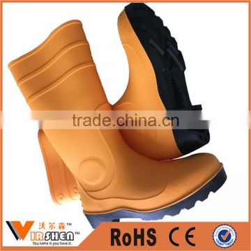 wholesale steel toe waterproof gumboots pvc industrial work safety boots