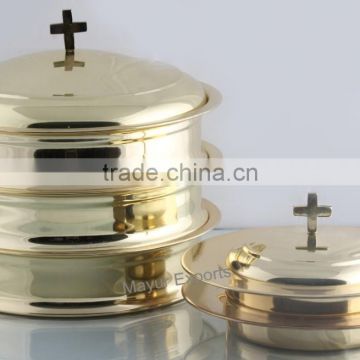 Stainless Steel Communion Set and Bread Plate Set