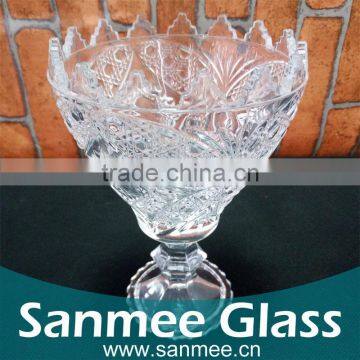 Good Quality Low Price China Manufacture Glass Punch Bowl
