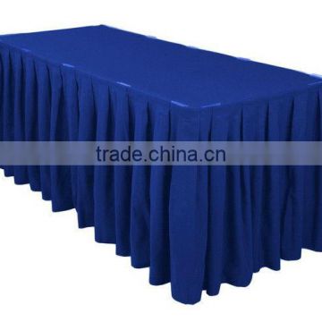 21ft accordion pleat polyester table skirt royal blue