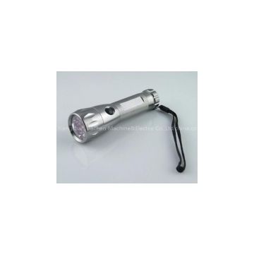 FL9001 7led aluminum torch rubber jacket flashlight 3AAA high quality outdoor emergency light