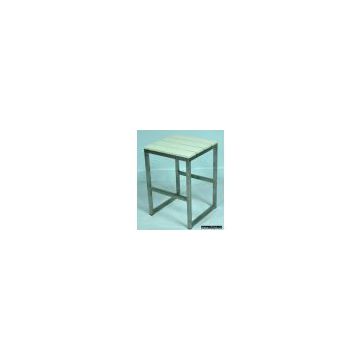 KSDC-014Estainless steel wood stool