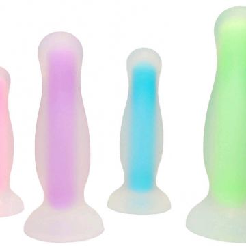 Anal Trainer Kit from Real Vibes Beginner Starter Set - Personal Lubricant - 100% Medical Grade Silicone - Hypoallergenic