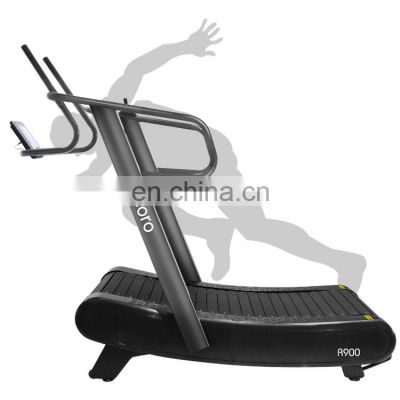 Curved treadmill & air runner energy saving  Running Machine Commercial Gym exercise equipment for interval training