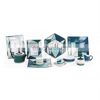 Coffee Mug Tea Cup Ceramic Cup for Top-table Ware Simple Ceramic Dinner Plate Porcelain Nordic Modern Dinnerware Sets Cup Kit