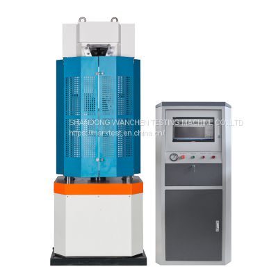 WAW-600 600KN Hydraulic Universal Testing Machine With Vertical Control Cabinet