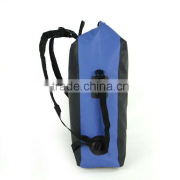 45L Blue waterproof backpack for camping