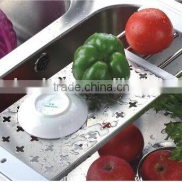 S/S+ABS 35.5*17 Kitchen stainless steel sink food drying rack