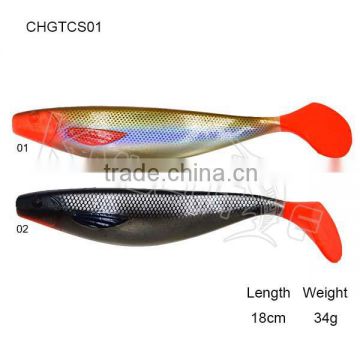 CHGTCS01 soft fishing lure shad fishing bait jewfish salmon pike lure