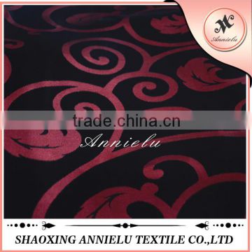 Beautiful dark red wholesale jacquard fabric